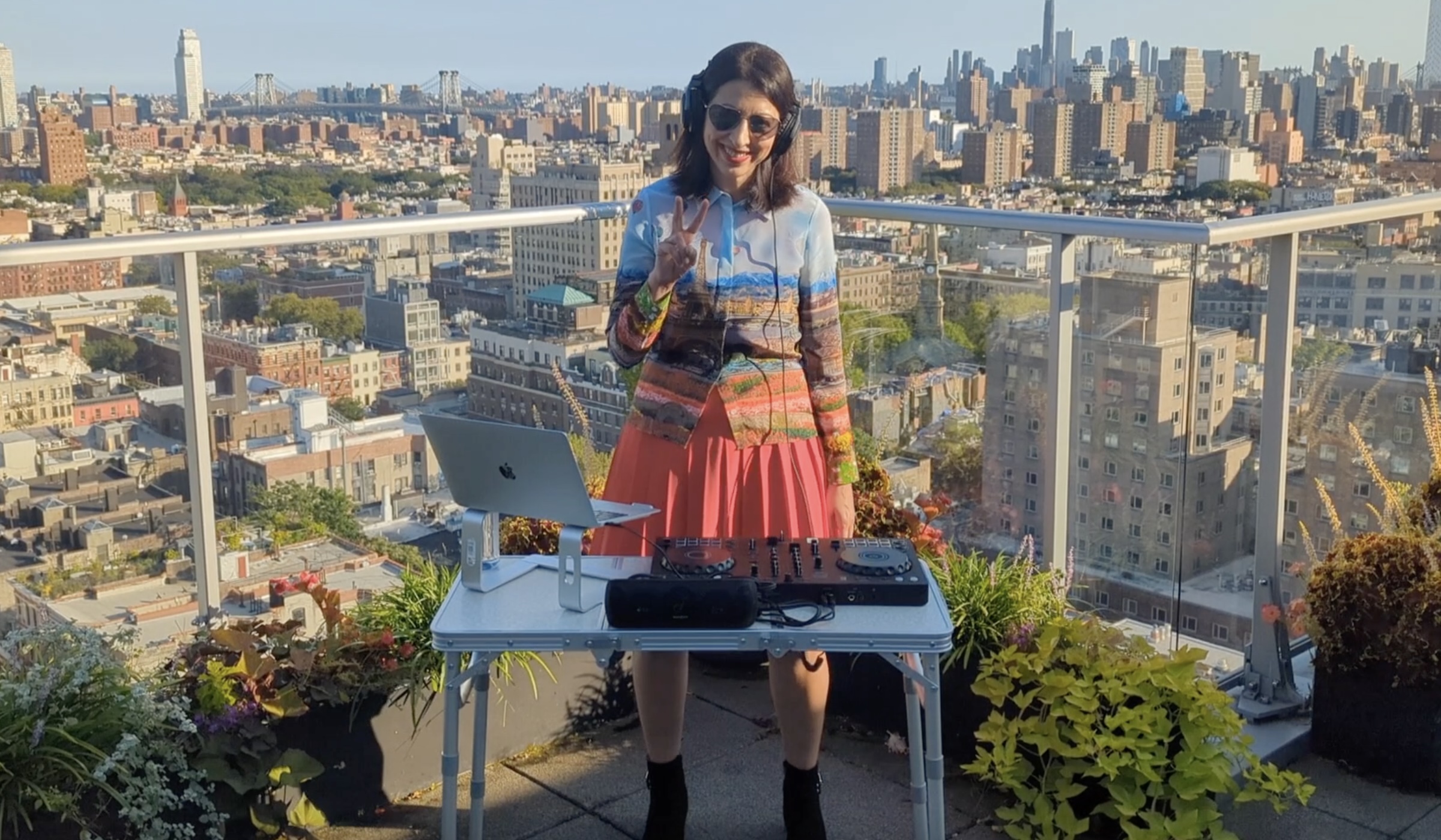 DJ Nélise performing at a brand activation in NYC